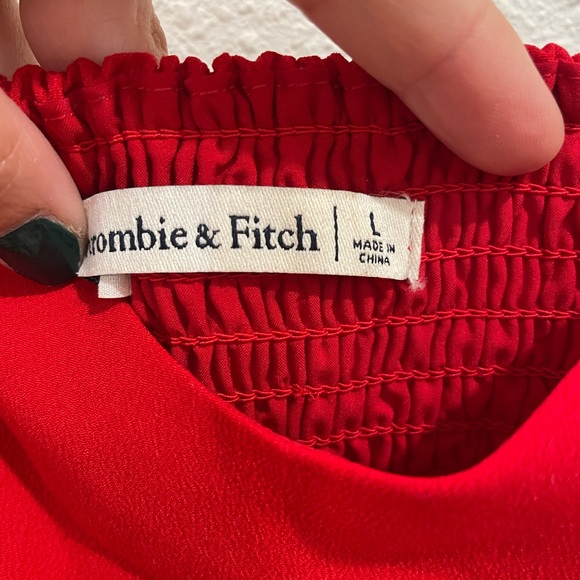 Abercrombie & Fitch Red Sweetheart Mini Valentine’s Day Dress Size Large - Picture 6 of 6